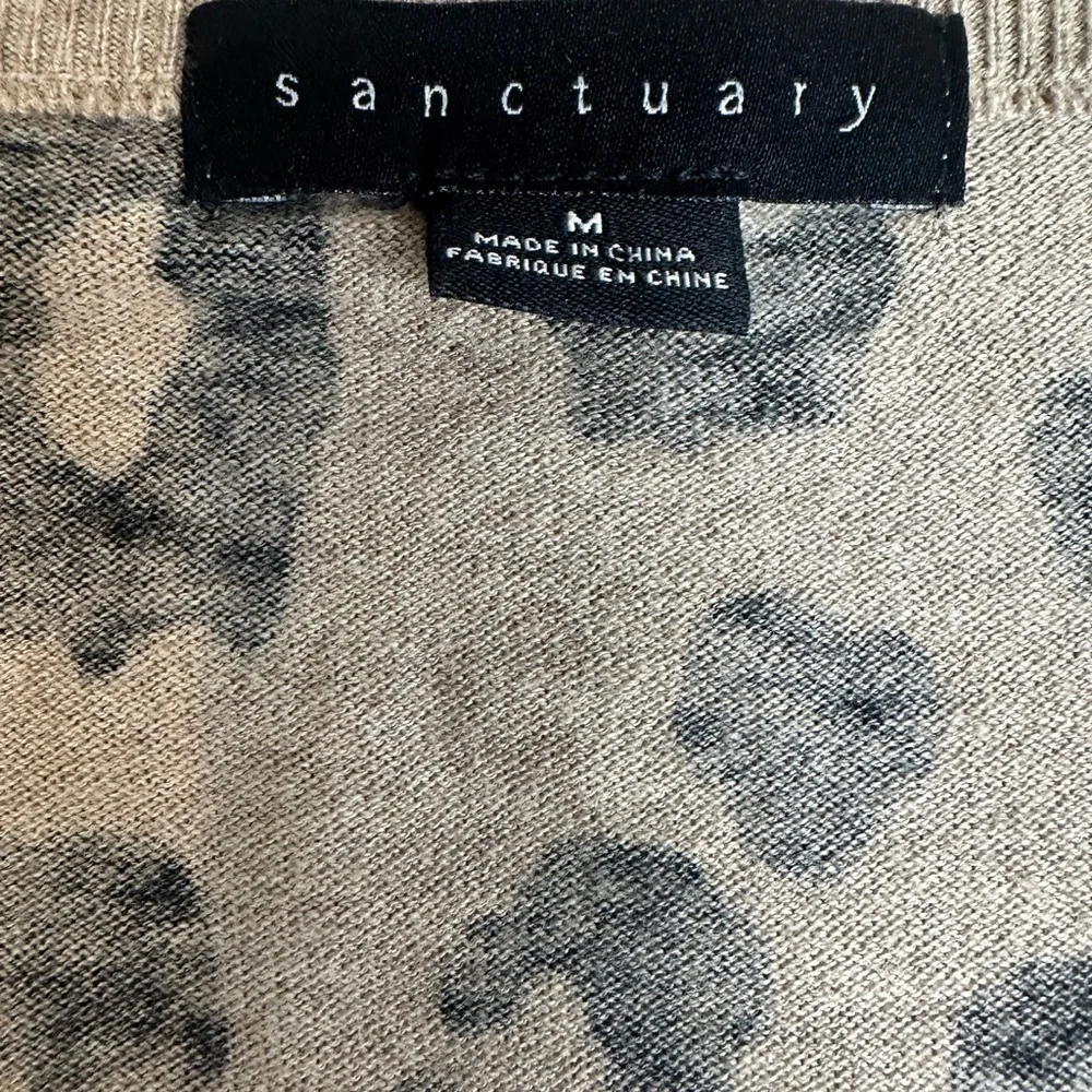 Sanctuary Tan and Black Leopard Cardigan‎